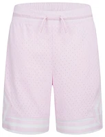 Jordan Girls Air Diamond Shorts - Girls' Grade School Pink/White