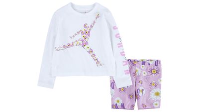 Jordan Flower Bike Shorts Set - Girls' Infant
