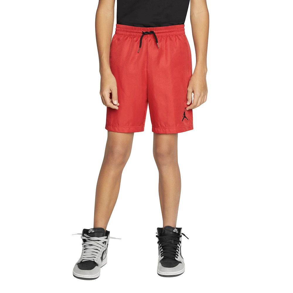 Jordan Boys Jumpman Woven Play Shorts - Boys' Grade School Red/Black