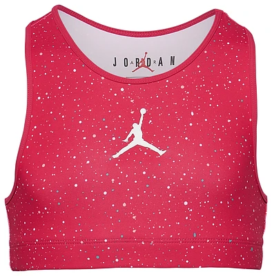 Jordan Girls Jumpman Printed Sports Bra - Girls' Grade School Rush Pink