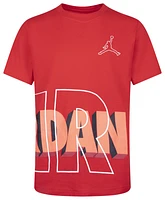 Jordan Boys Around The Back T-Shirt - Boys' Preschool White/Fire Red