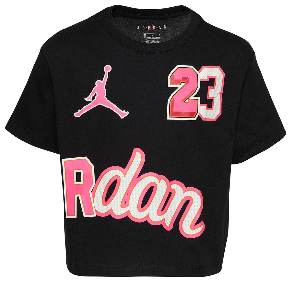 Jordan Girls Rookie Mix T-Shirt - Girls' Grade School Black/White