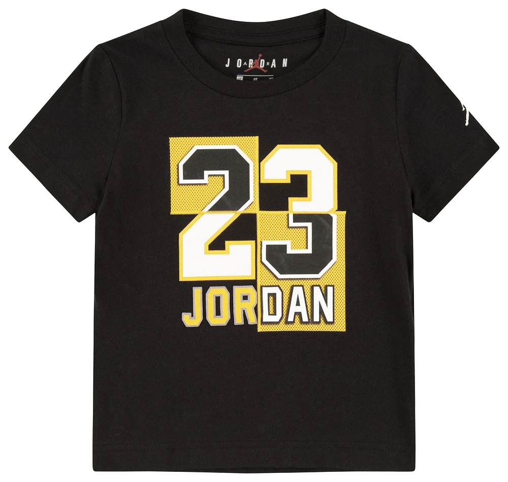 Jordan Boys 23 Constructed T-Shirt - Boys' Toddler White/Black