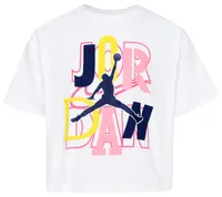 Jordan Girls Jordan Outside The Lines T-Shirt - Girls' Grade School White Size L