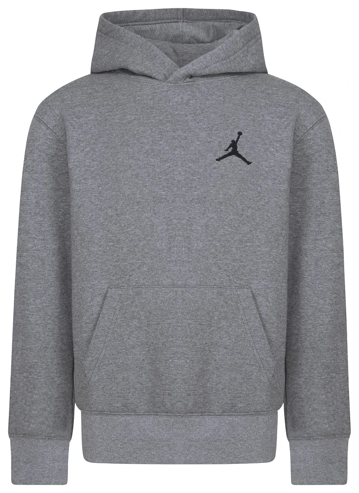 Jordan Boys Jordan MJ Essentials Pullover Hoodie - Boys' Grade School Carbon Heather/Grey Size S