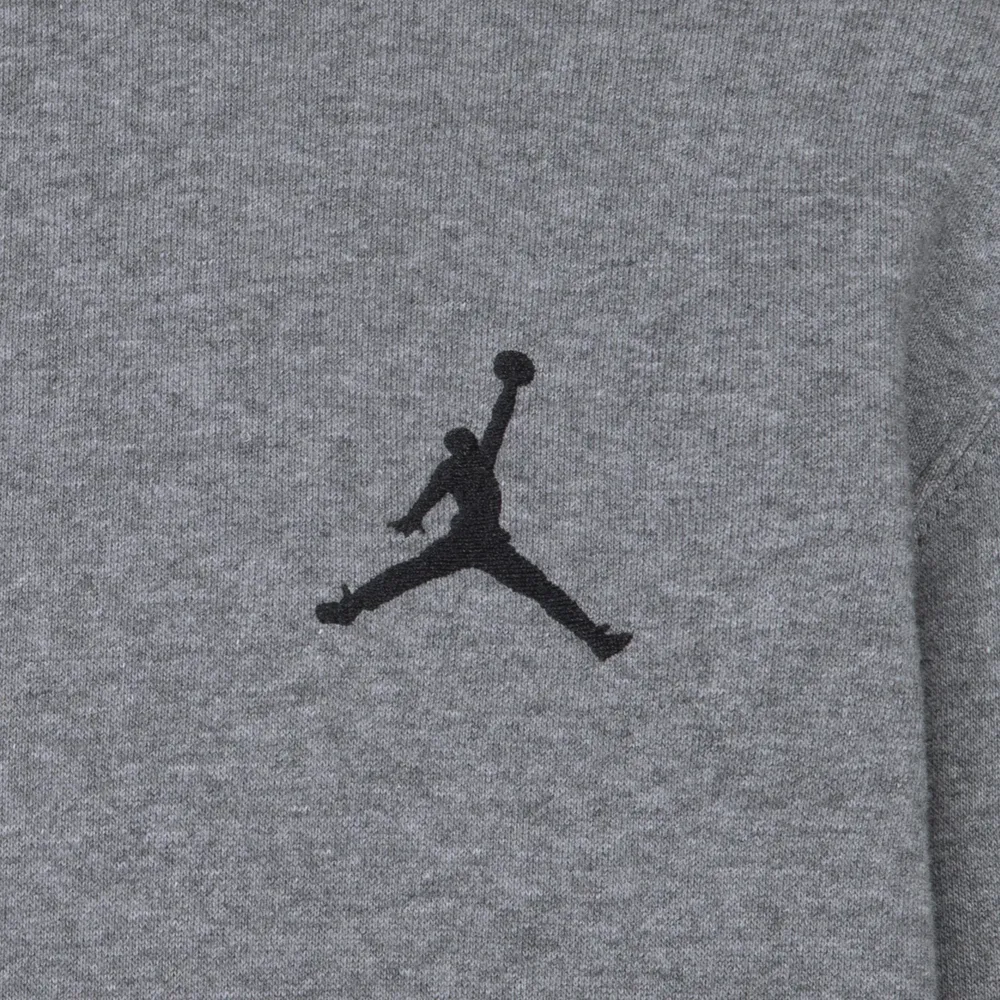 Jordan Boys Jordan MJ Essentials Pullover Hoodie - Boys' Grade School Carbon Heather/Grey Size S