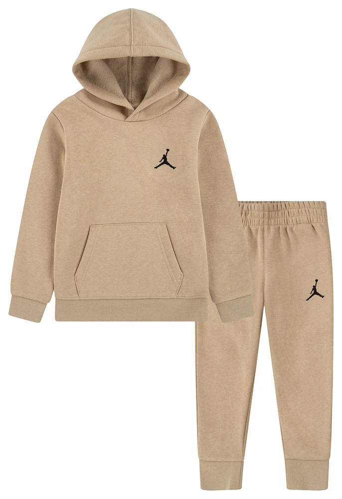 Jordan Boys MJ Essentials Fleece Pullover Set - Boys' Toddler Hemp/Hemp