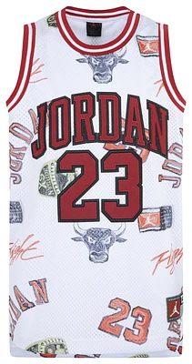 Jordan Boys AJ 23 AOP Jersey - Boys' Grade School White/Red