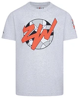 Jordan Boys Zion Ring Short Sleeve T-Shirt - Boys' Grade School Grey