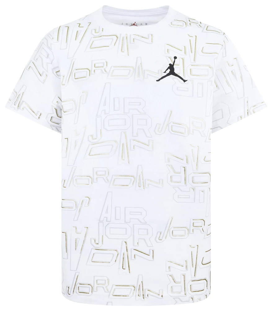 Jordan Boys Jumpman Clear Lane Short Sleeve T-Shirt - Boys' Grade School White