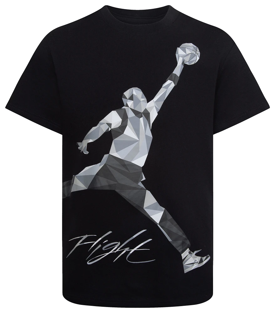 Jordan Boys Jumpman HBR Heirloom T-Shirt - Boys' Grade School Grey/Black