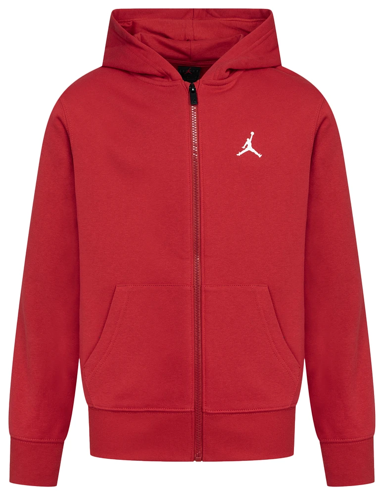 Jordan Boys Jordan Brooklyn Full-Zip Hoodie - Boys' Grade School Gym Red/Red Size XL