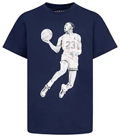 Jordan Boys Jordan Jumpman Jersey T-Shirt - Boys' Grade School Midnight Navy/Red Size S