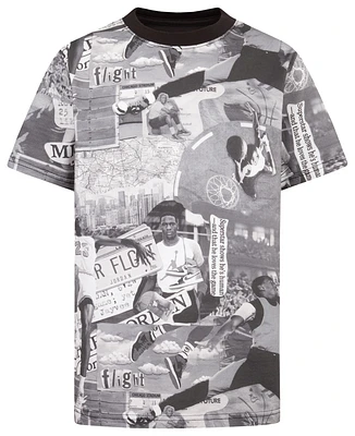 Jordan Brooklyn Collage AOP S/S T-Shirt - Boys' Grade School