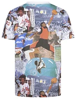 Jordan Boys Jordan Brooklyn Collage AOP S/S T-Shirt - Boys' Grade School Sail/Multi Size L