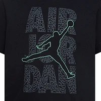 Jordan Boys AJ3 Stack Glow Short Sleeve T-Shirt - Boys' Preschool Green/Black