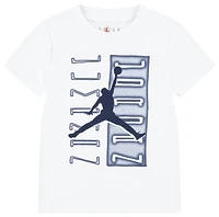 Jordan Boys AJ11 Vertical Columns Short Sleeve T-Shirt - Boys' Toddler Navy/White