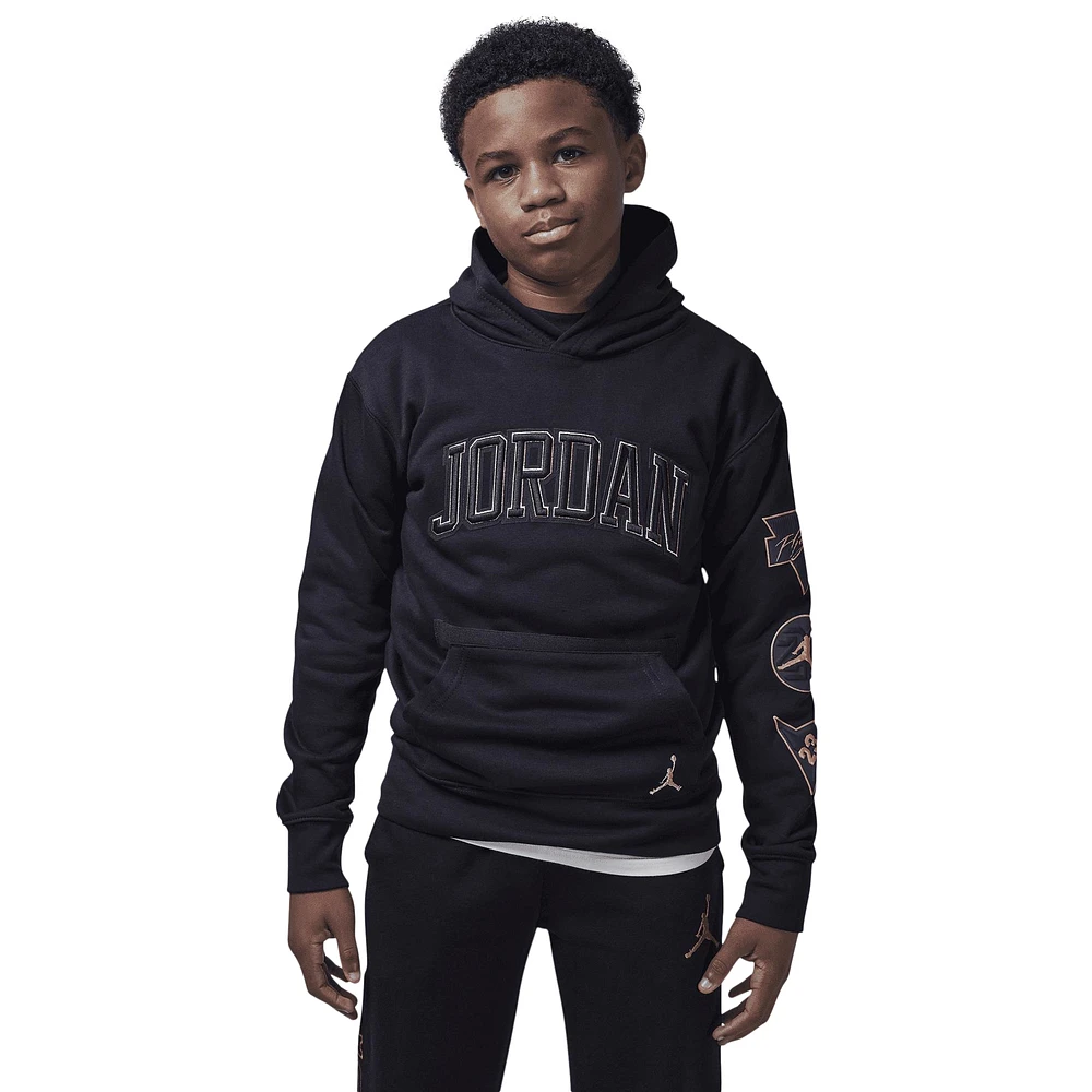 Jordan Boys See Me Shine Pullover - Boys' Grade School Black/Gold