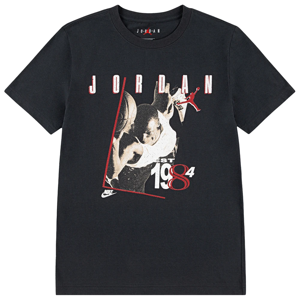Jordan Boys Retro 1984 Short Sleeve T-Shirt - Boys' Grade School Off Noir/Off Noir