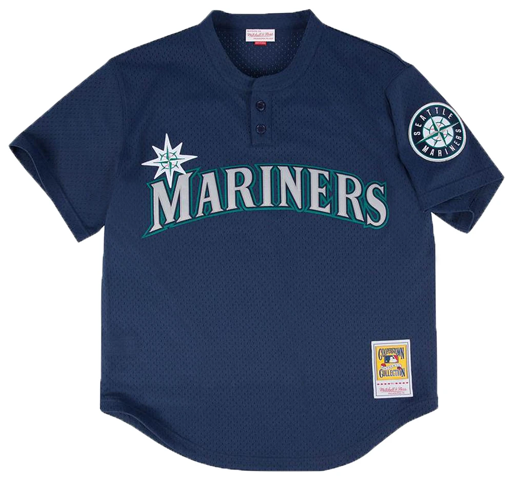 Mitchell & Ness Mens Ken Griffey Jr. Mitchell & Ness Mariners BP Pullover Jersey - Mens Navy Size M