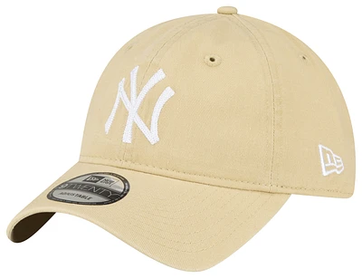 New Era Mens New Era Yankees 940 Adjustable Cap - Mens Beige/White Size One Size