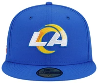 New Era Mens Rams Patch Up 59Fifty Fitted Cap - Royal/Royal