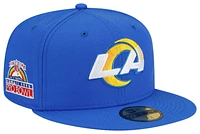 New Era Mens Rams Patch Up 59Fifty Fitted Cap - Royal/Royal