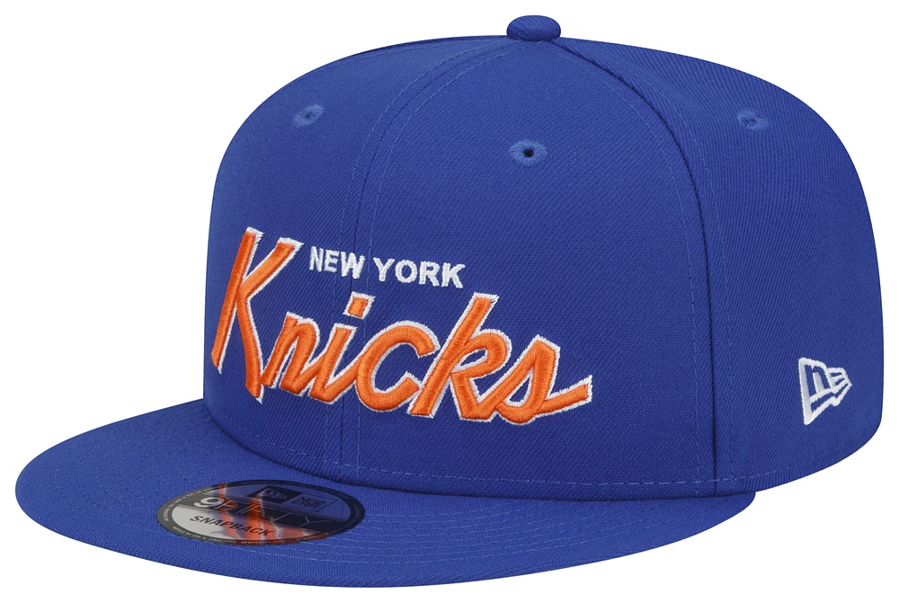 New Era Knicks NBA Script Retro Snapback