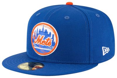 New Era Mets Cooperstown Logo 59Fifty Fitted Cap - Men's