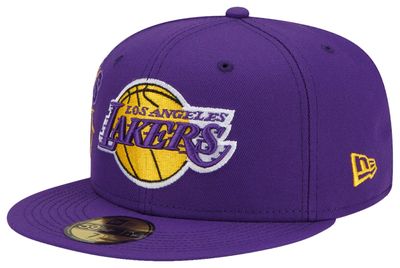 New Era Lakers Back Half Team 59Fifty Fitted Cap - Men's