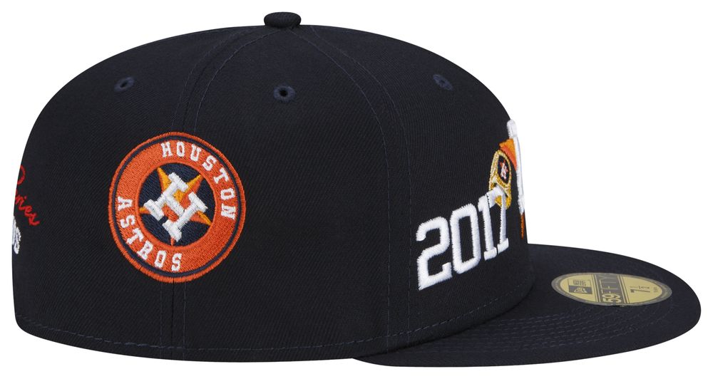 Houston Astros New Era 2017 World Series Champions Count the Rings 59FIFTY  Fitted Hat - Navy