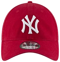 New Era Mens New Era Yankees Core Classic 920 Adjustable Cap - Mens White/Red Size One Size