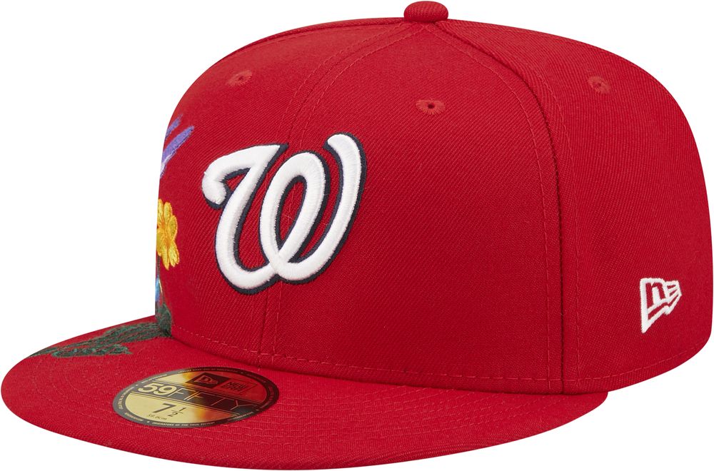 New Era Mens MLB Washington Nationals Blooming 59Fifty Fitted Hat