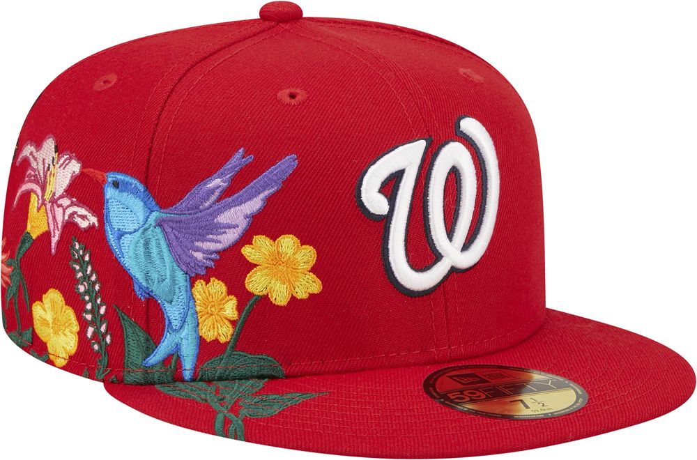 New Era Mens MLB Washington Nationals Blooming 59Fifty Fitted Hat