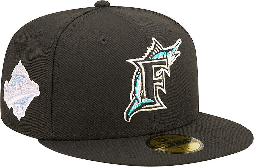 New Era 59FIFTY MLB Florida Marlins Pop Sweat Fitted Hat 7 3/4