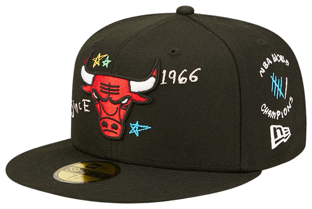 New Era Caps Chicago Bulls Scribble Fitted Hat