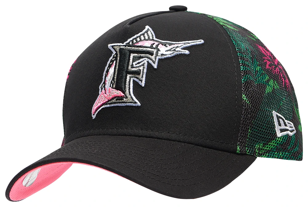 New Era Marlins AF Floral Adjustable Cap