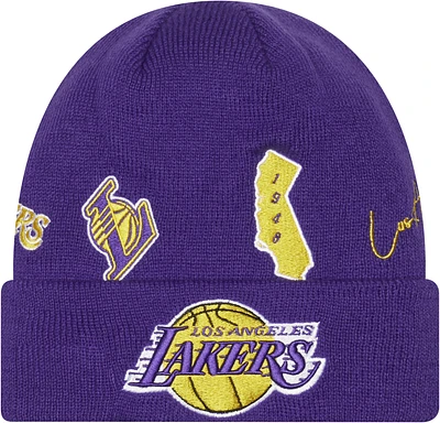 New Era Mens New Era Lakers HL City ID Cap - Mens Yellow/Purple Size One Size