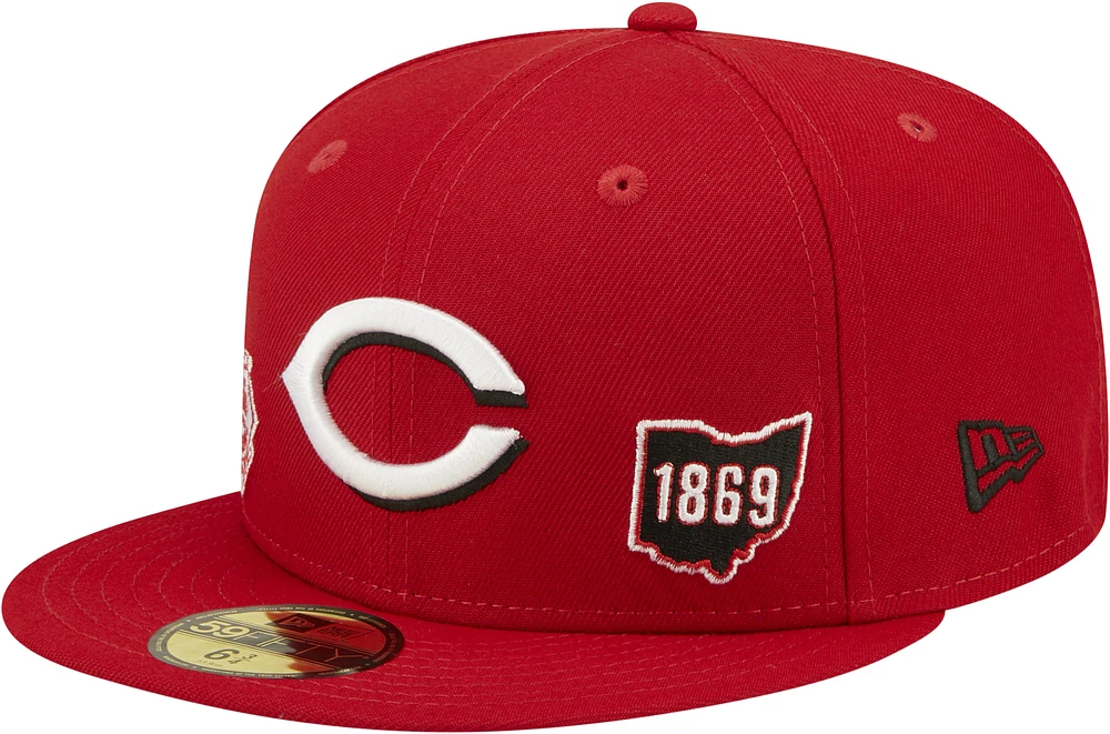 New Era Reds City Identity Fitted Cap - Men's