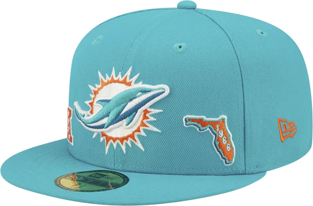 Lids Miami Dolphins New Era Color Dim 59FIFTY Fitted Hat - Black