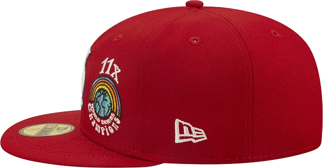 New Era Boston Red Sox 9x World Series Champions - Navy Groovy Edition  59Fifty Fitted Hat, FITTED HATS, CAPS
