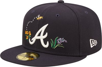 New Era Braves 5950 Watercolor Floral Fitted Hat