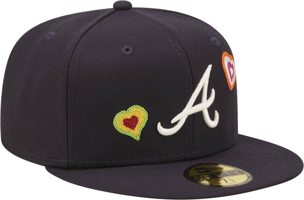 New Era Braves 5950 Chain Heart Fitted Hat