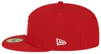 New Era Mens New Era Yankees 59Fifty Side Patch - Mens Red/White Size 7