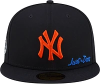 New Era New Era Yankees 59Fifty x Just DON Side Patch Fit - Adult Navy/Orange Size 7