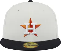 New Era Mens New Era Astros 5950 Retro Fitted Cap - Mens Beige/Navy Size 7