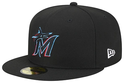 New Era New Era Marlins 5950 Evergreen Side Patch Fitted Hat