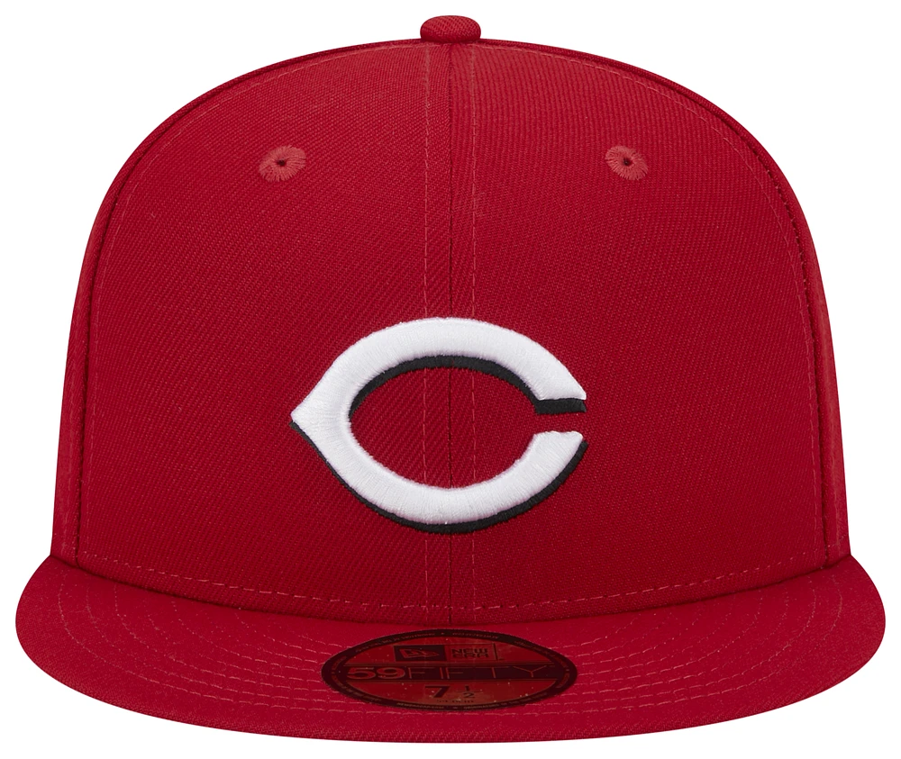 New Era Reds 5950 Evergreen Side Patch Fitted Hat - Adult 7