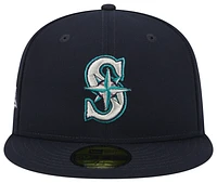 New Era New Era Mariners 5950 Evergreen Side Patch Fitted Hat - Adult Navy/White/Teal Size 7