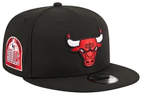 New Era New Era Bulls 950 Evergreen Side Patch Hat - Adult Black/Black/Red Size One Size